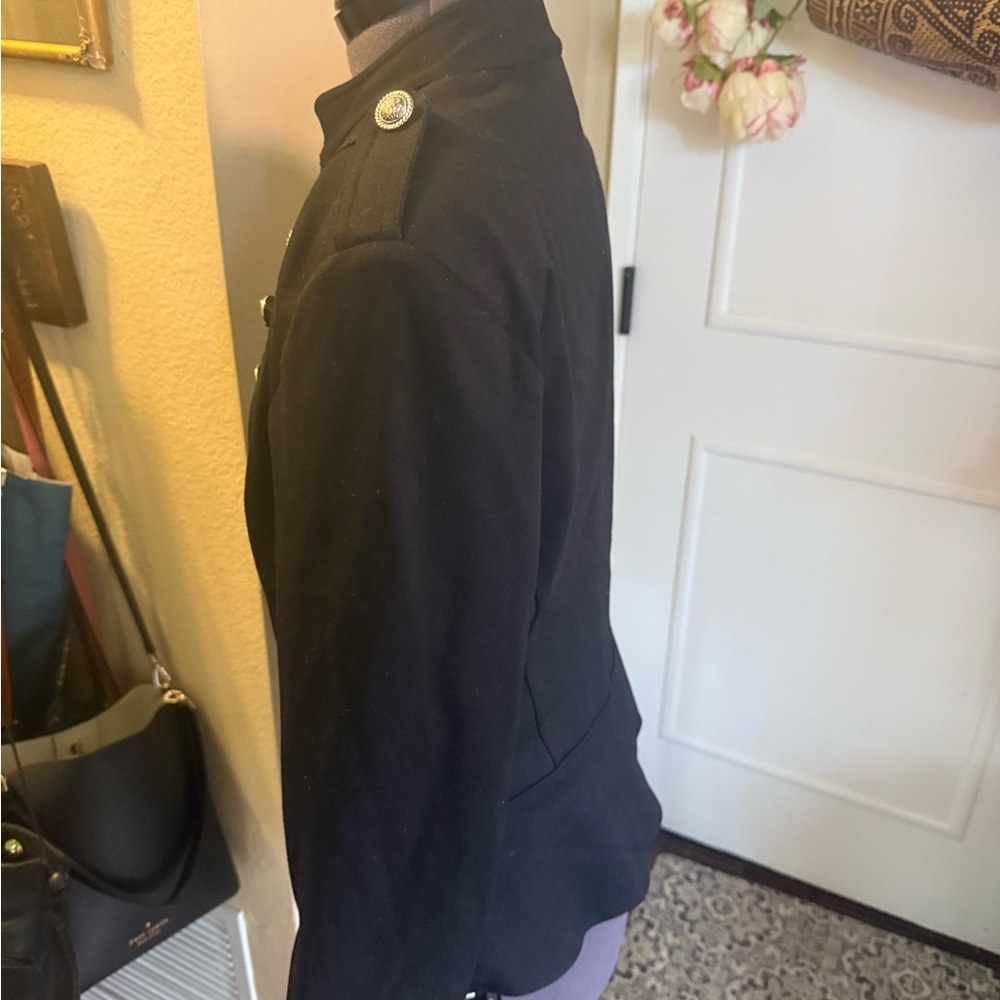 INC International Concepts Black Military Blazer - Picture 2 of 4